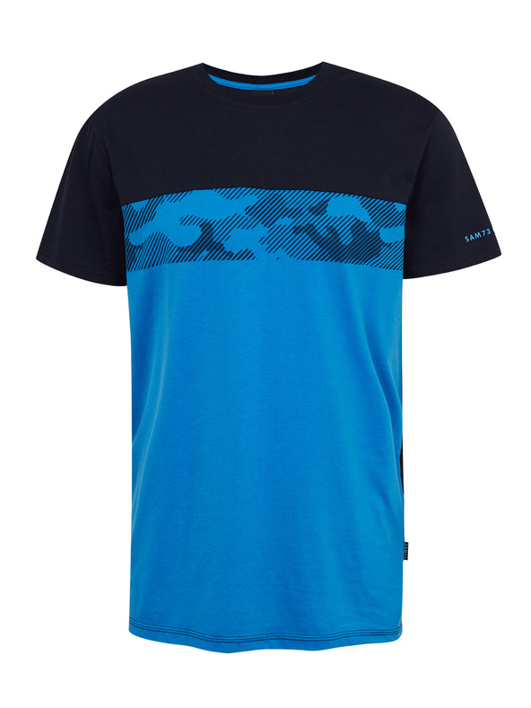 Sam 73 Modré pánske tričko SAM73 Cetus
