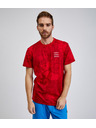Sam 73 Červené pánske tričko SAM73 Sculptor so vzorom