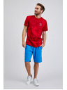 Sam 73 Červené pánske tričko SAM73 Sculptor so vzorom