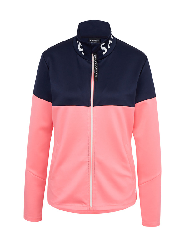 Sam 73 Modro-ružová dámska mikina na zips SAM73 Octans