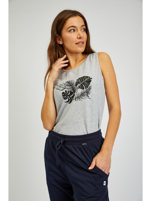 Sam 73 Tmavomodré dámske tepláky s trojštvrťovou dĺžkou SAM73 Phoenix