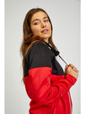 Sam 73 Čierno-červená dámska mikina na zips SAM73 Octans