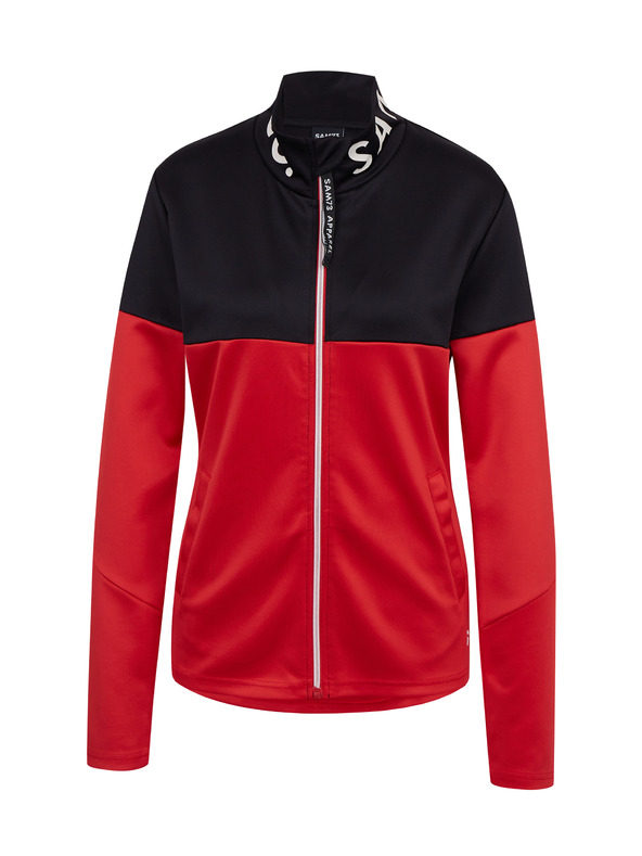 Sam 73 Čierno-červená dámska mikina na zips SAM73 Octans