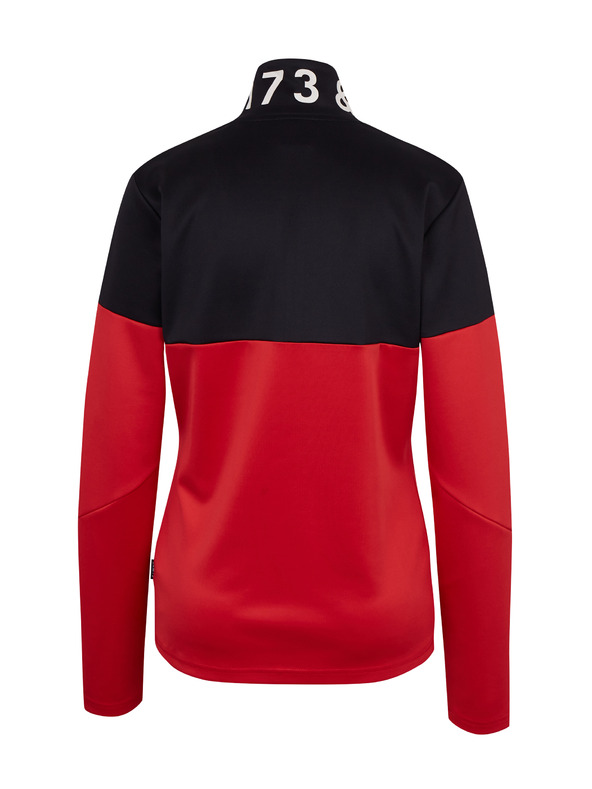 Sam 73 Čierno-červená dámska mikina na zips SAM73 Octans