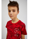 Sam 73 Červené chlapčenské bavlnené armádne tričko SAM73 Hydrus
