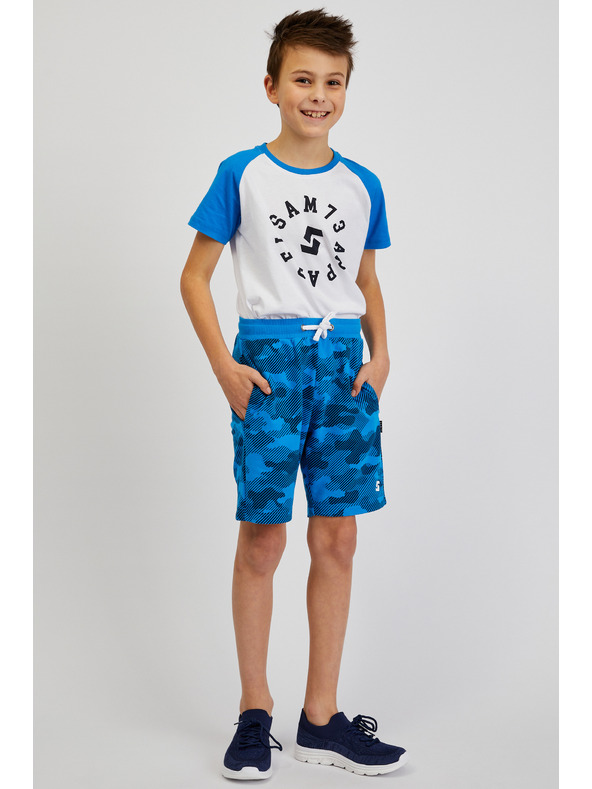 Sam 73 Modré chlapčenské vojenské tepláky SAM73 Jerem