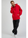 Sam 73 Červená pánska mikina SAM73 Beryl s kapucňou na zips