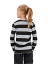 Sam 73 Čierno-sivé dievčenské pruhované tričko SAM 73 Hope