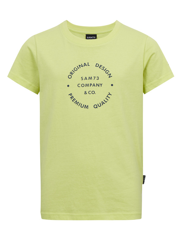 Sam 73 Žlté chlapčenské bavlnené tričko SAM73 Pyrop