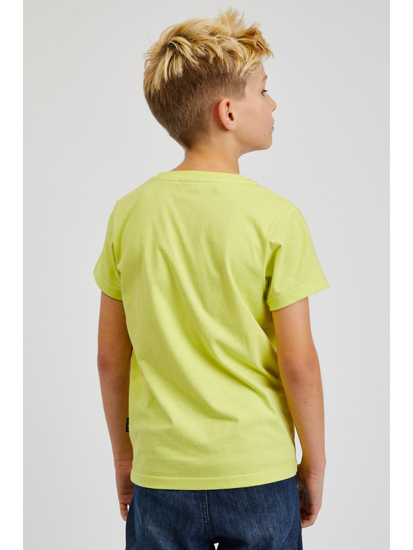 Sam 73 Žlté chlapčenské bavlnené tričko SAM73 Pyrop