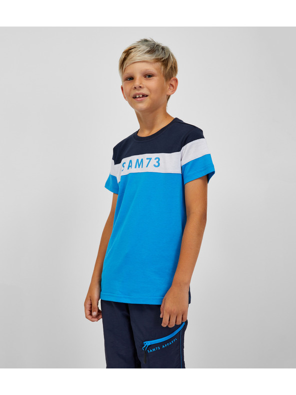 Sam 73 Modré chlapčenské tričko SAM 73 Kallan