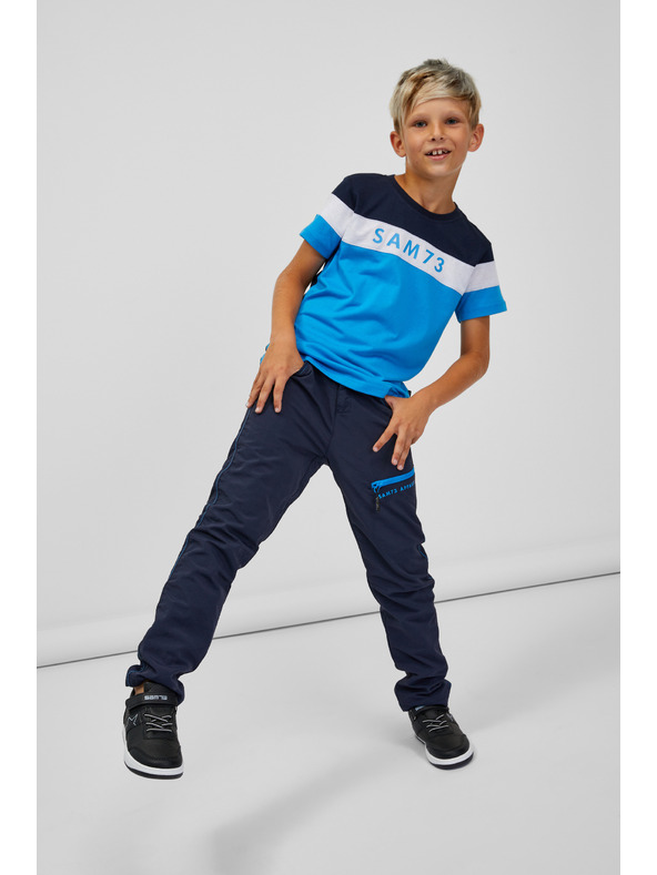 Sam 73 Modré chlapčenské tričko SAM 73 Kallan