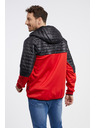 Sam 73 Čierno-červená pánska ľahká prešívaná bunda SAM 73 Vader