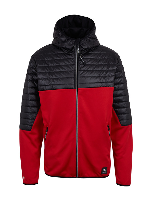 Sam 73 Čierno-červená pánska ľahká prešívaná bunda SAM 73 Vader