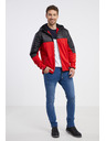 Sam 73 Čierno-červená pánska ľahká prešívaná bunda SAM 73 Vader