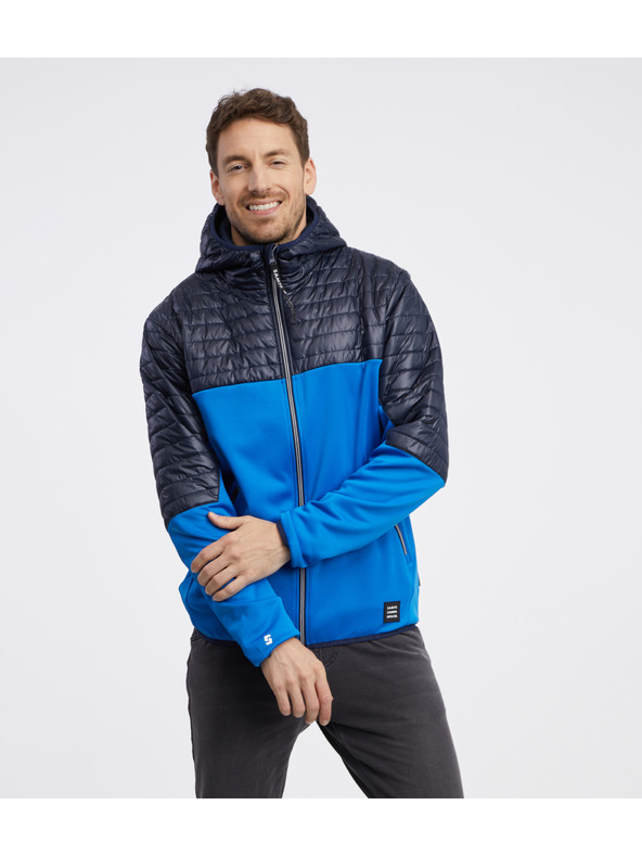 Sam 73 Čierno-modrá pánska ľahká prešívaná bunda SAM 73 Vader