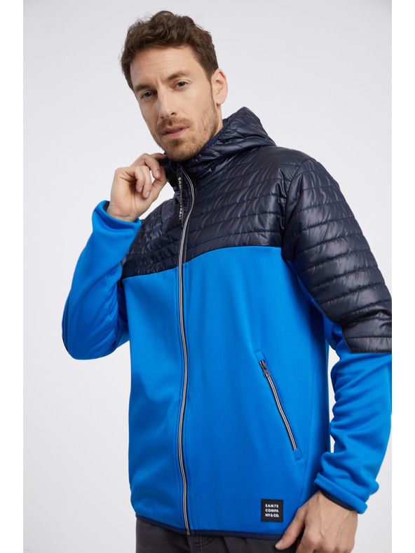 Sam 73 Čierno-modrá pánska ľahká prešívaná bunda SAM 73 Vader