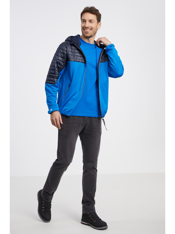 Sam 73 Čierno-modrá pánska ľahká prešívaná bunda SAM 73 Vader