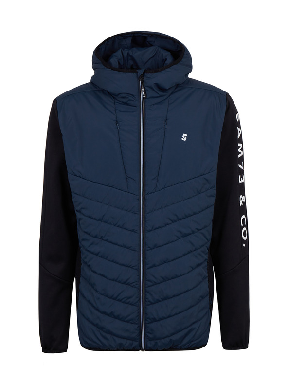 Sam 73 Tmavomodrá pánska ľahká prešívaná bunda SAM 73 Travis