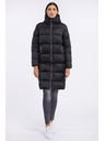 Sam 73 Čierny dámsky zimný prešívaný kabát SAM 73 Hedvika