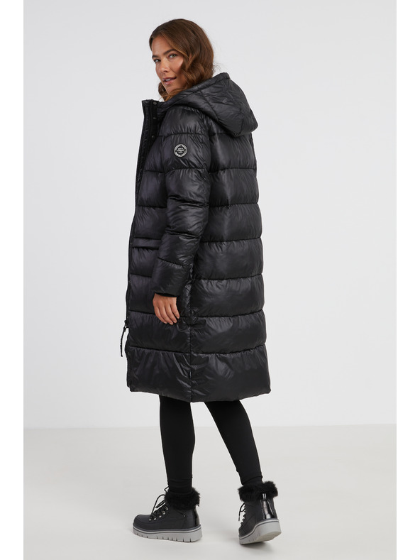 Sam 73 Čierny dámsky zimný prešívaný kabát SAM 73