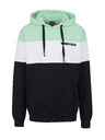 Sam 73 Zeleno-čierna pánska mikina s kapucňou SAM 73 Gerado