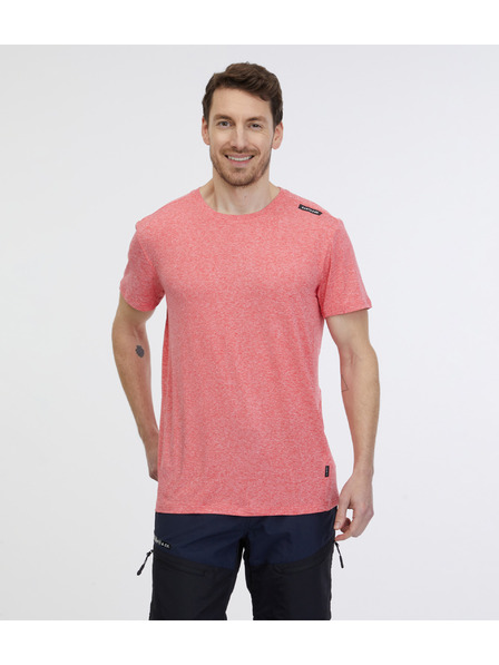 Sam 73 Koralové pánske pruhované tričko SAM 73 Fortunato