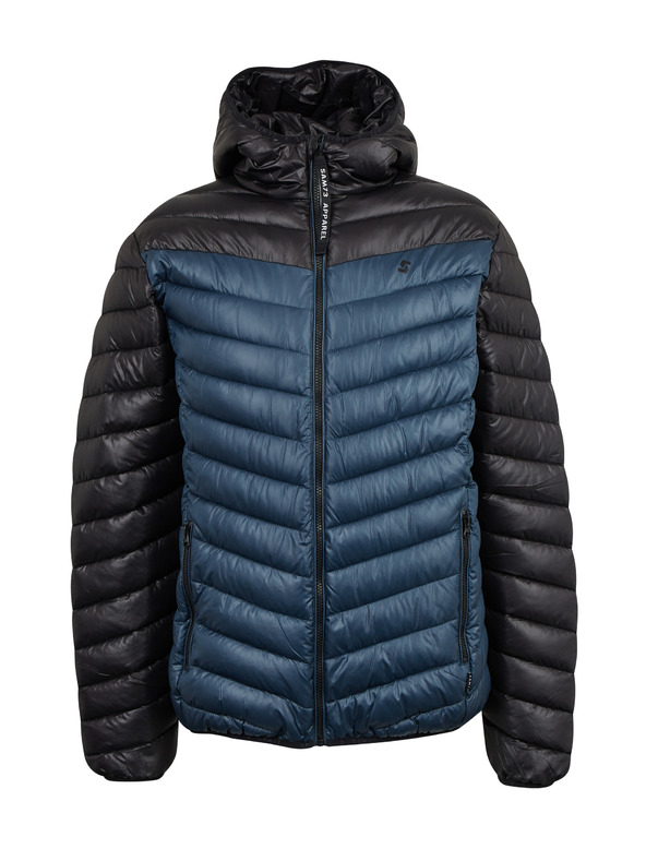 Sam 73 Čierno-modrá pánska prešívaná bunda SAM 73 Ulrik