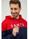 Sam 73 Červeno-modrá pánska mikina SAM 73 Eldos