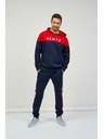 Sam 73 Červeno-modrá pánska mikina SAM 73 Eldos