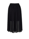 Sam 73 Čierna dámska midi sukňa SAM 73 Evelina