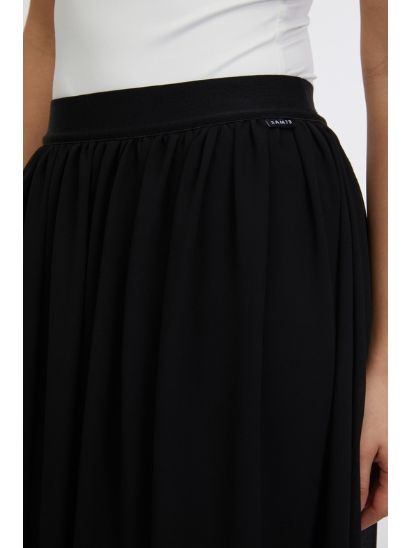 Sam 73 Čierna dámska midi sukňa SAM 73 Evelina