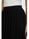 Sam 73 Čierna dámska midi sukňa SAM 73 Evelina