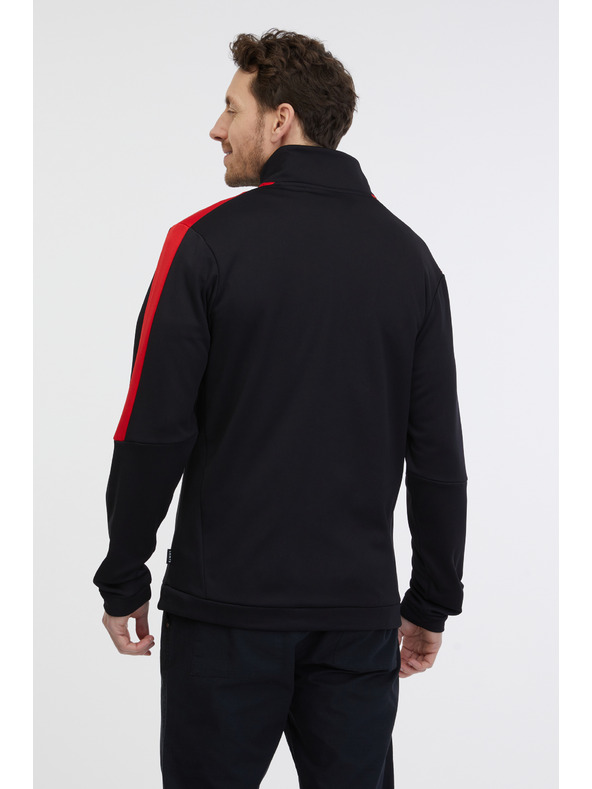 Sam 73 Čierna pánska mikina na zips SAM 73 Lucas