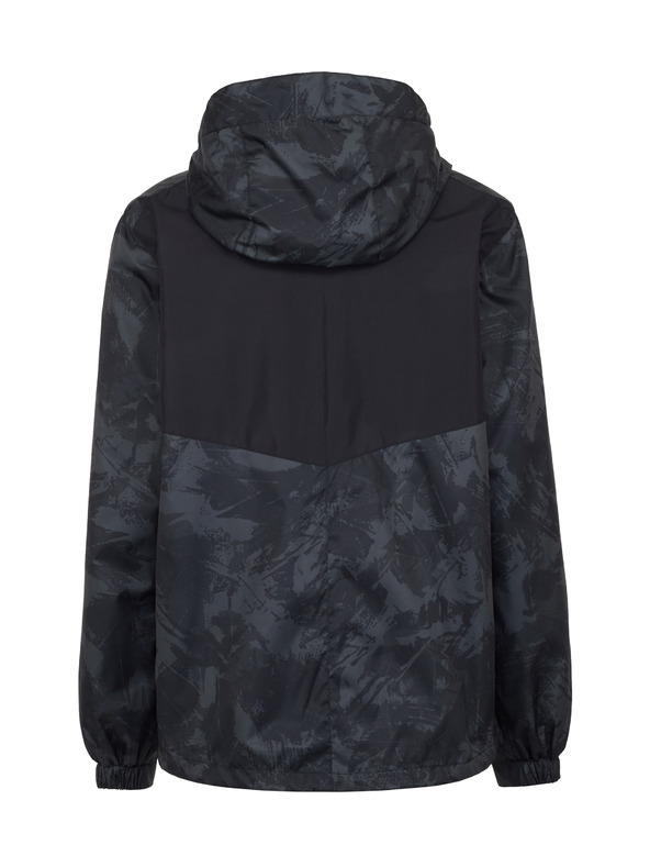 Sam 73 Čierna pánska ľahká vzorovaná bunda SAM 73 Antonio