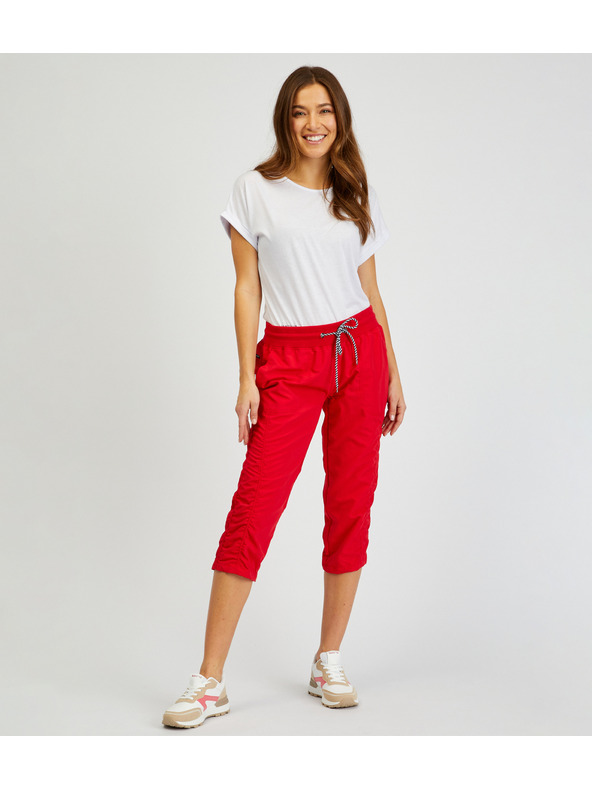 Sam 73 Červené dámske trojštvrťové nohavice SAM 73 Lynx