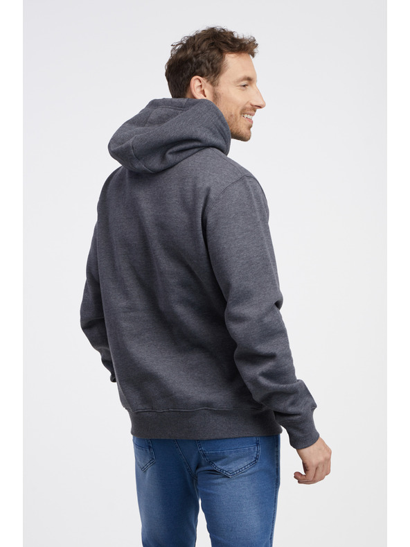 Sam 73 Šedá pánska žíhaná mikina SAM 73 Albus