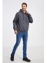 Sam 73 Šedá pánska žíhaná mikina SAM 73 Albus