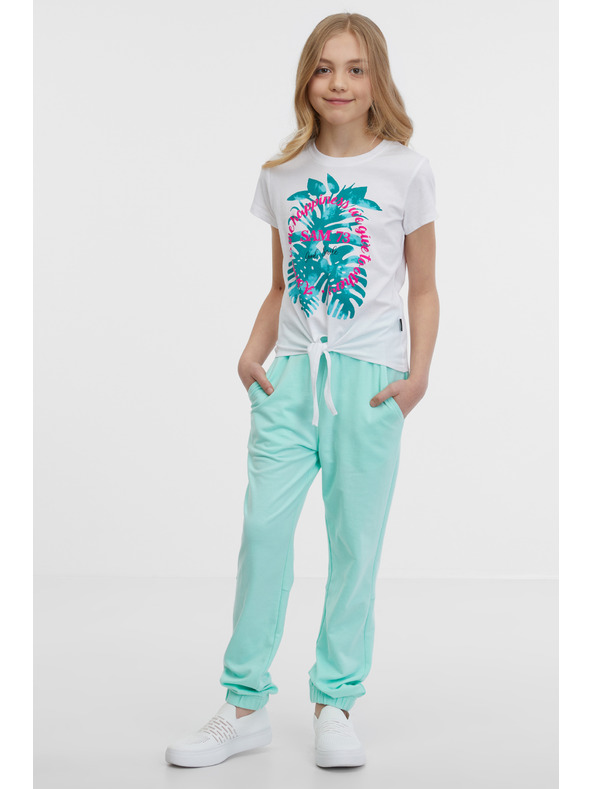 Sam 73 Biele dievčenské tričko SAM 73 Kiara