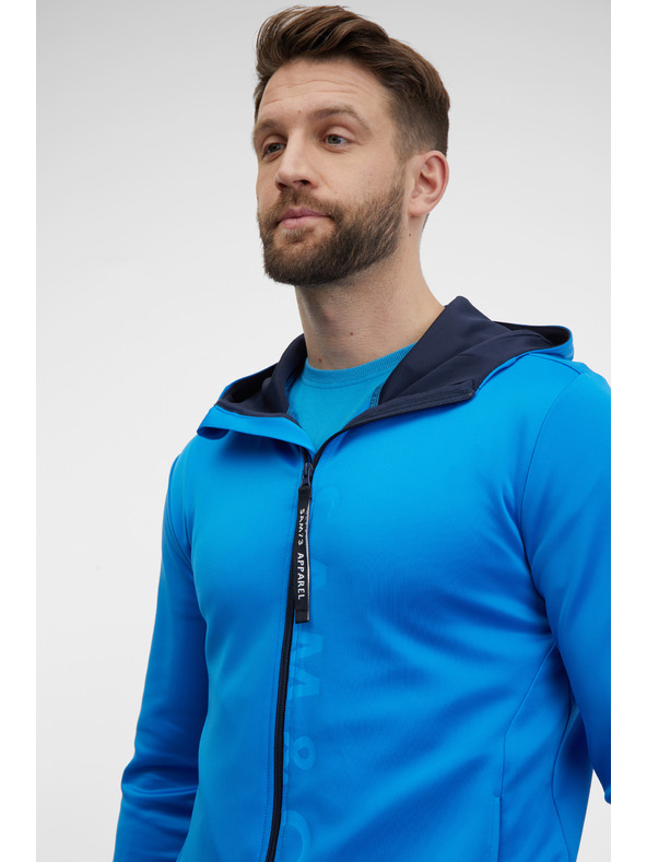 Sam 73 Modrá pánska mikina so zipsom SAM 73 Emanuel