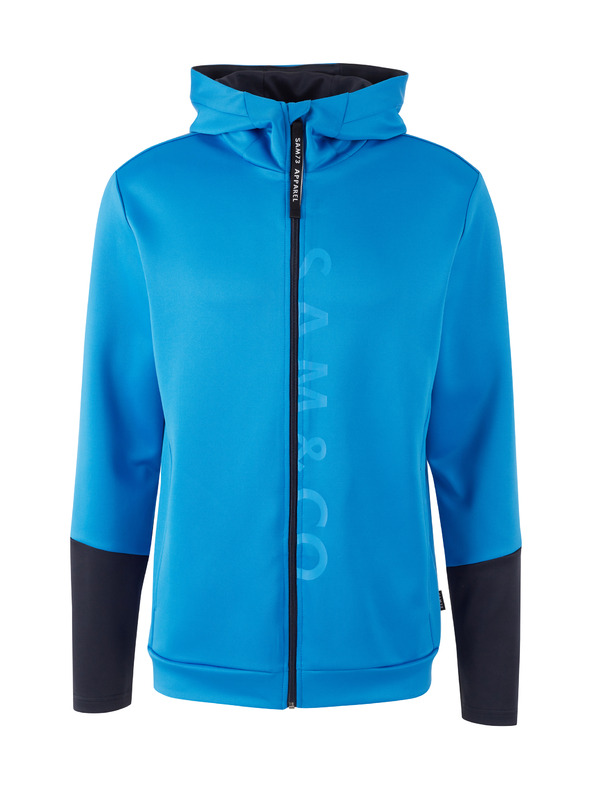 Sam 73 Modrá pánska mikina so zipsom SAM 73 Emanuel