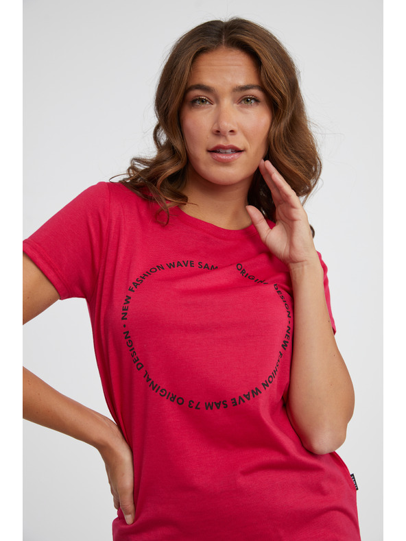 Sam 73 Tmavoružové dámske tričko SAM 73 Doris