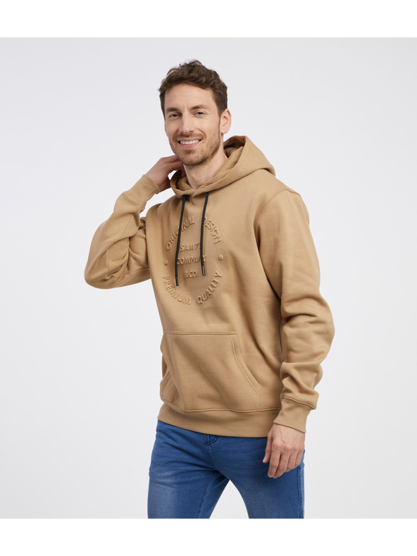 Sam 73 Svetlohnedá pánska mikina SAM 73 Albus