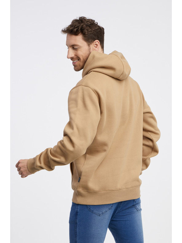 Sam 73 Svetlohnedá pánska mikina SAM 73 Albus