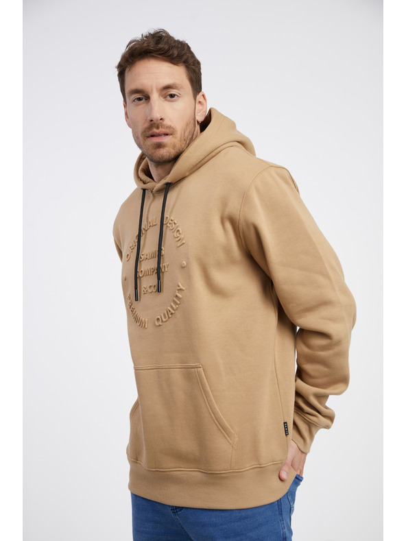 Sam 73 Svetlohnedá pánska mikina SAM 73 Albus