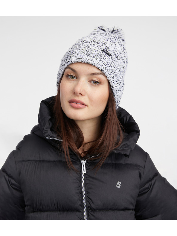 Sam 73 Bielo-čierna dámska čiapka SAM 73