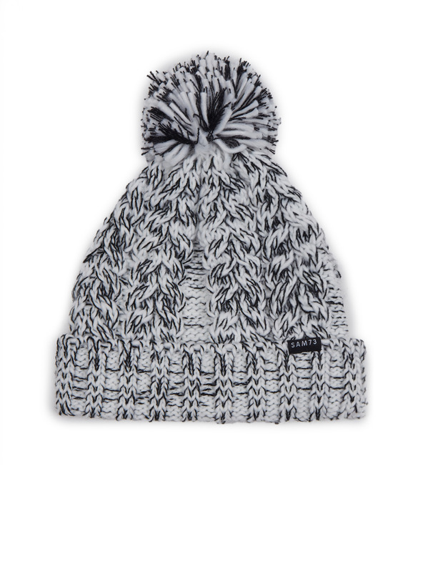 Sam 73 Bielo-čierna dámska čiapka SAM 73