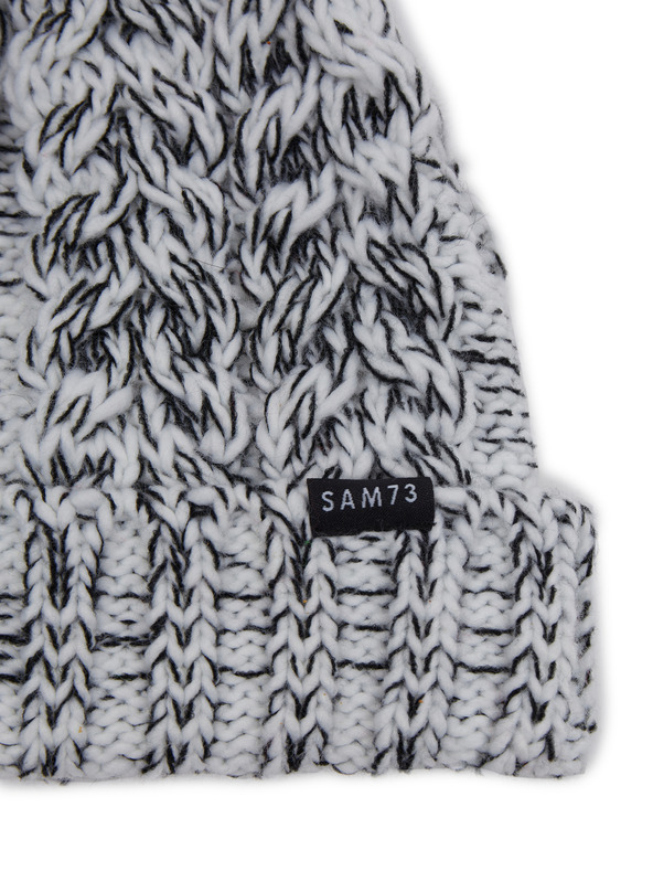 Sam 73 Bielo-čierna dámska čiapka SAM 73