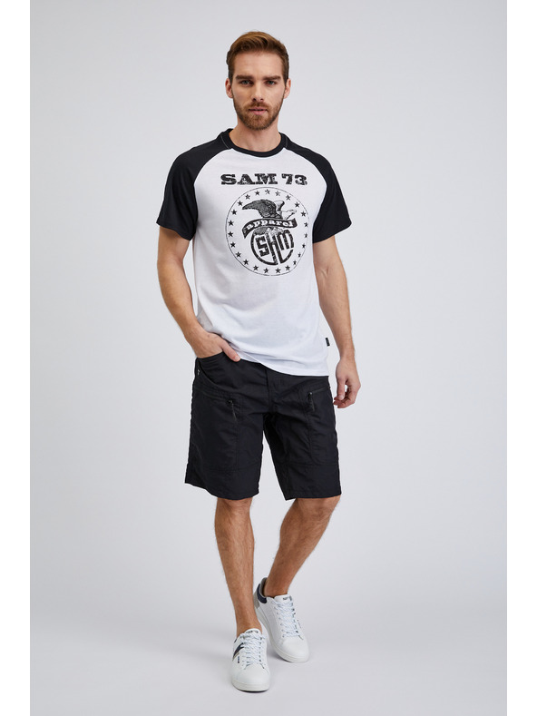 Sam 73 Biele pánske tričko SAM 73 Jordan