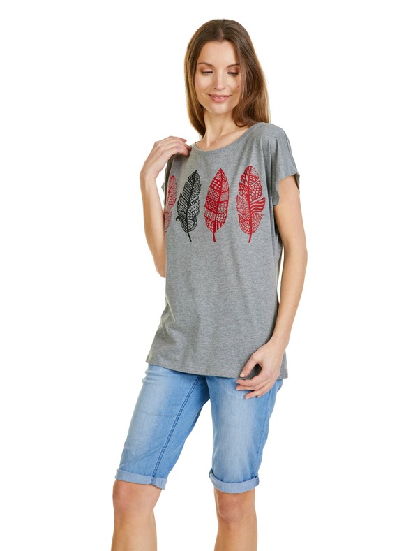 Sam 73 Šedé dámske tričko SAM 73 Penelope